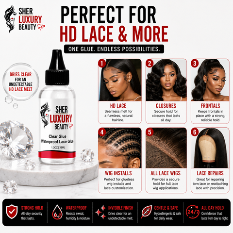 Waterproof Clear Lace Glue