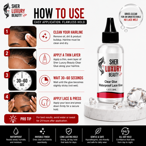 Waterproof Clear Lace Glue